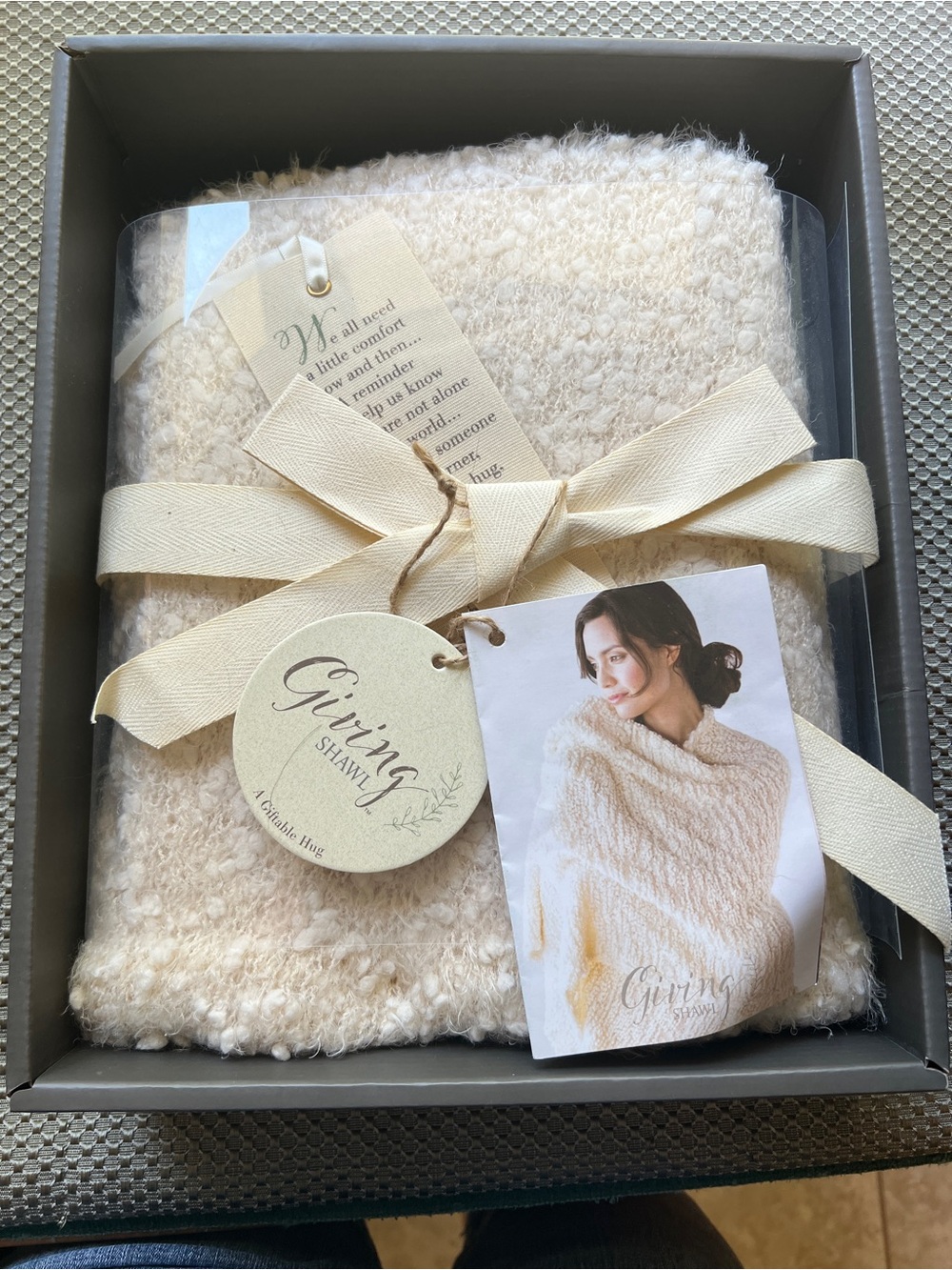 Cream Giving Shawl